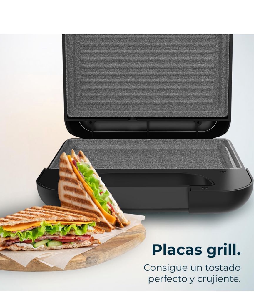 Sandwich Maker, Putere 800W Cecotec Rock'nToast Grill +