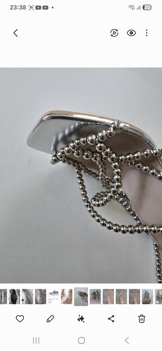 Sandale argintii noi