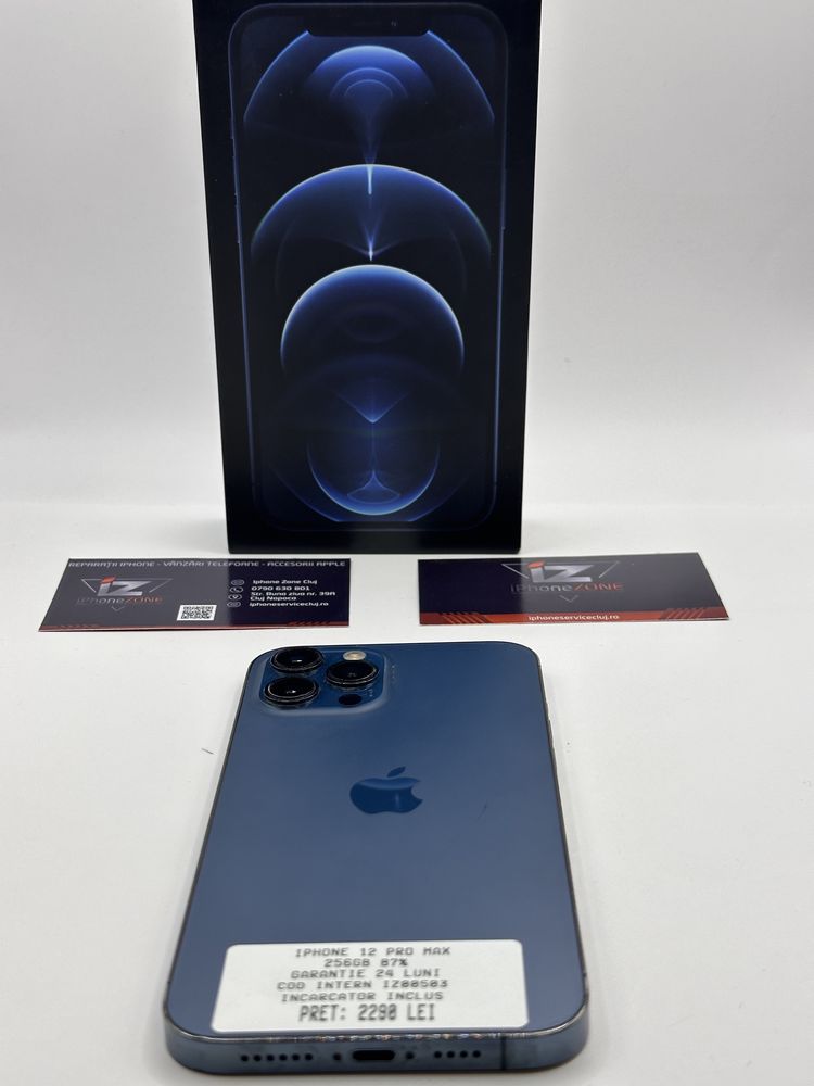 Magazin vinde iphone 12 Pro Max 256GB 87% Garantie