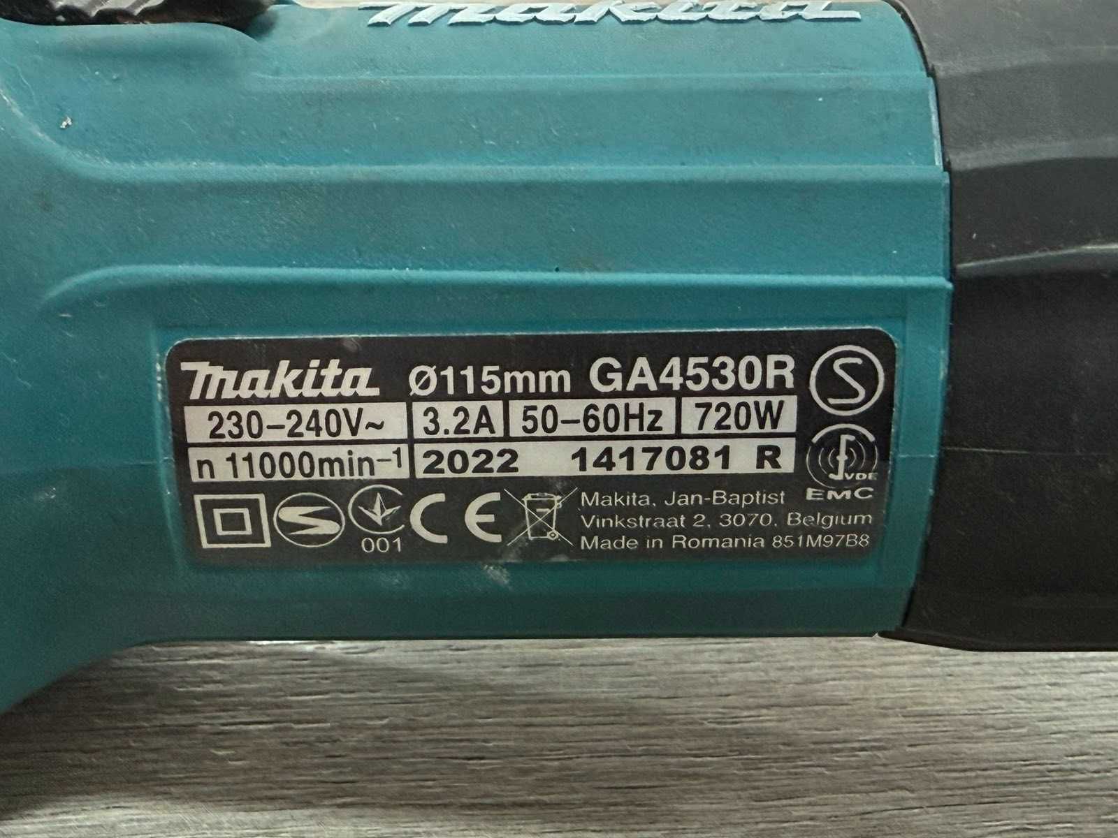 Електрически ъглошлайф Makita GA4530R