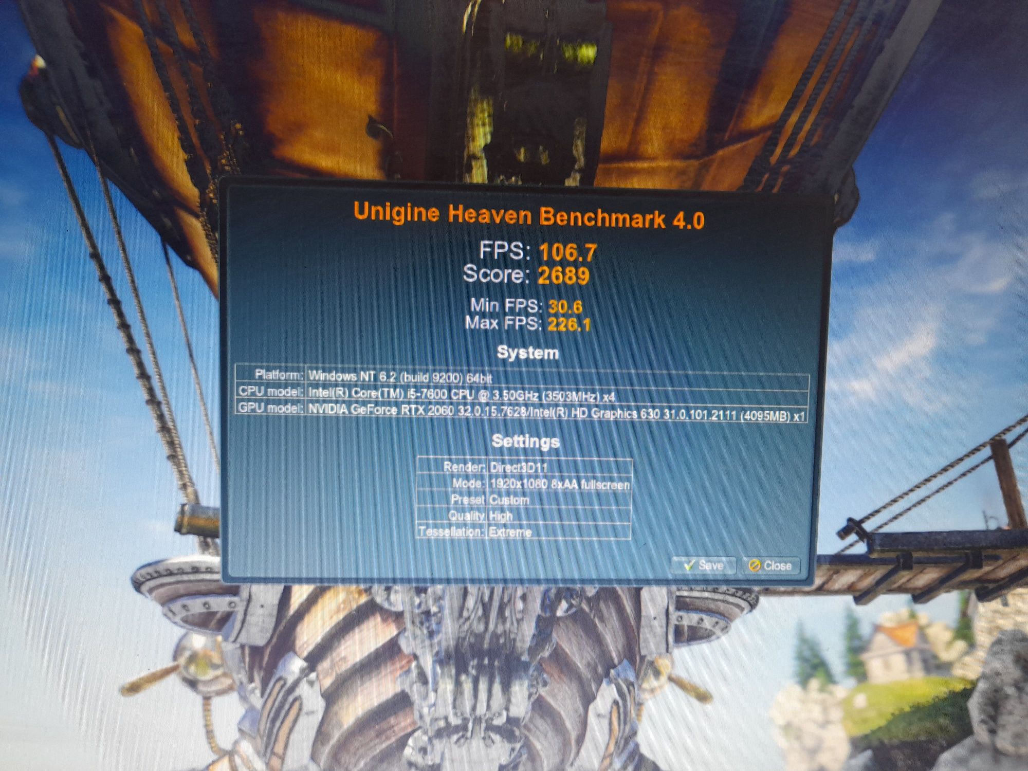 Настолен pc i5-7600/16ram/2060/nvme/1tb