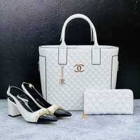 Chanel set pantofi/adidasi+geanta+portofel