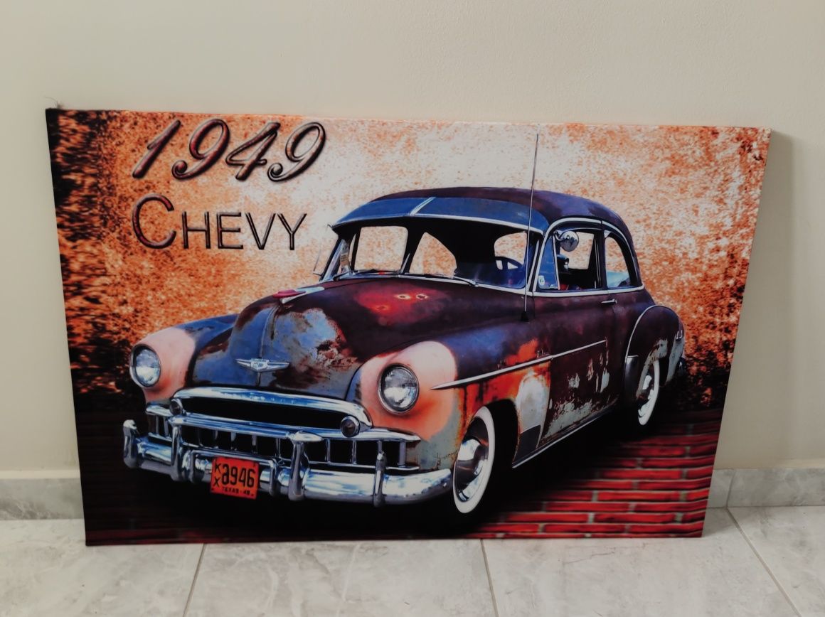Светеща картина с Led осветление - Chevy 1949