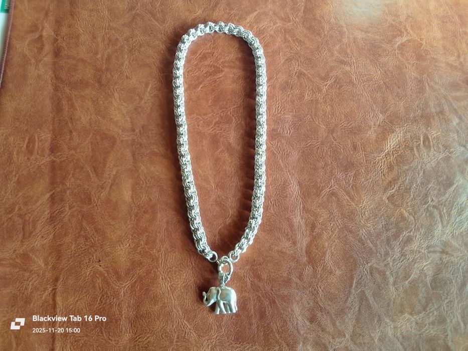 Сребърен Синджир със Слонче-95грама