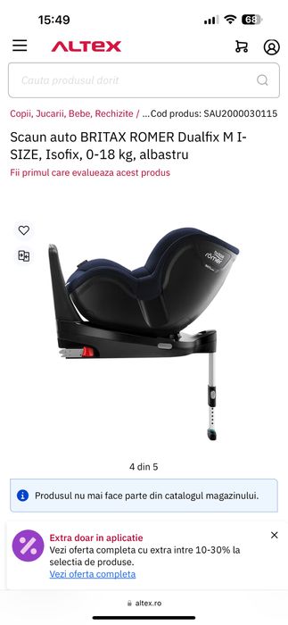 Scaun auto rotativ Britax Romer Dualfix M i-size