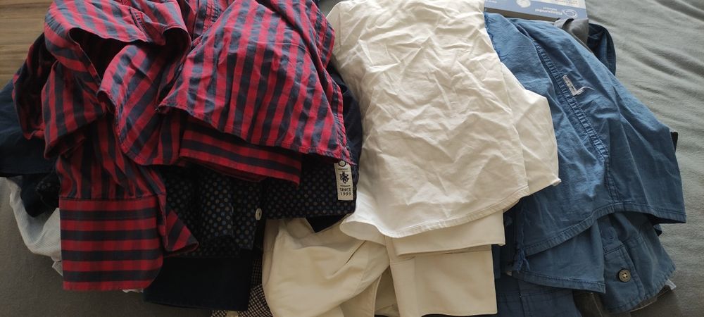 Cămăși bărbătești, M/L, slim, diverse mărci