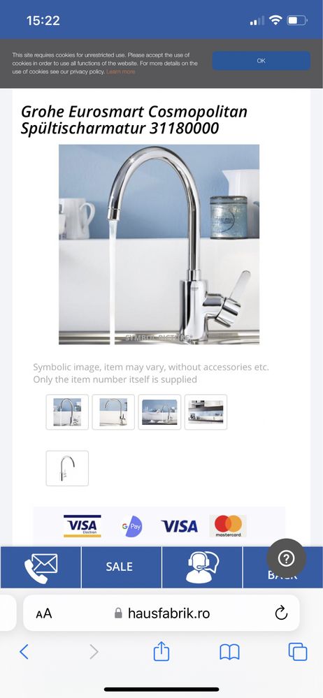 Grohe Eurosmart Cosmopolitan Spültischarmatur 31180000