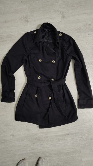 Trench dama negru, mărimea S