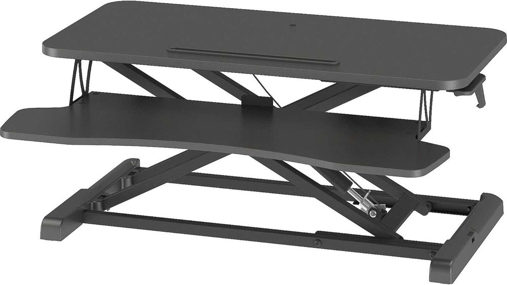 BONTEC Sit-Stand Desk 80x40cm - Birou Ergonomic Reglabil Pe Inaltime