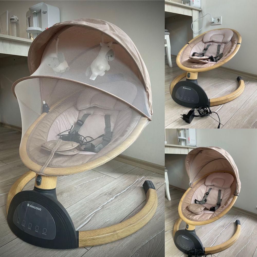Ел. люлка Kikkaboo Ashlee beige