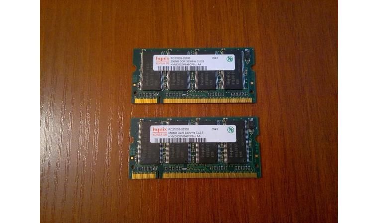 Продам память для ноутбука DDR 256 MB, 1G 333MHz, DDR2-800S 1GB Hynix