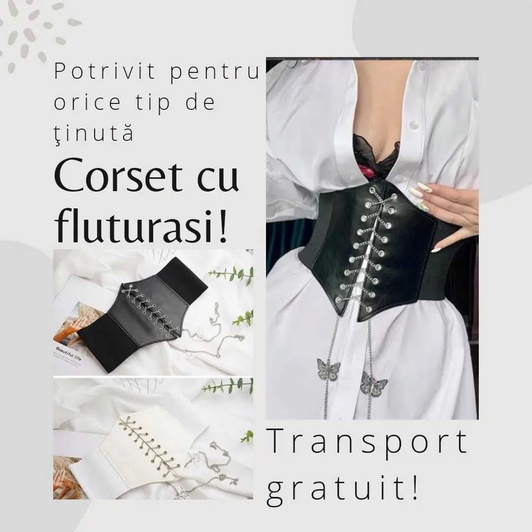 *NOU- transport gratuit Corset din piele, potrivit pentru orice tinuta