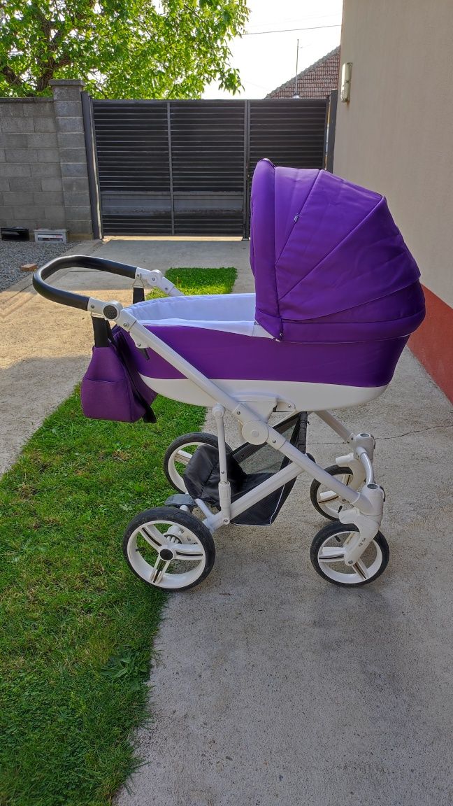 Carucior 3 in 1 Bebetto Vulcano+sac de lana pentru iarna cadou