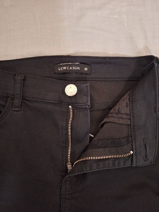 Черен панталон с джобове, LCW