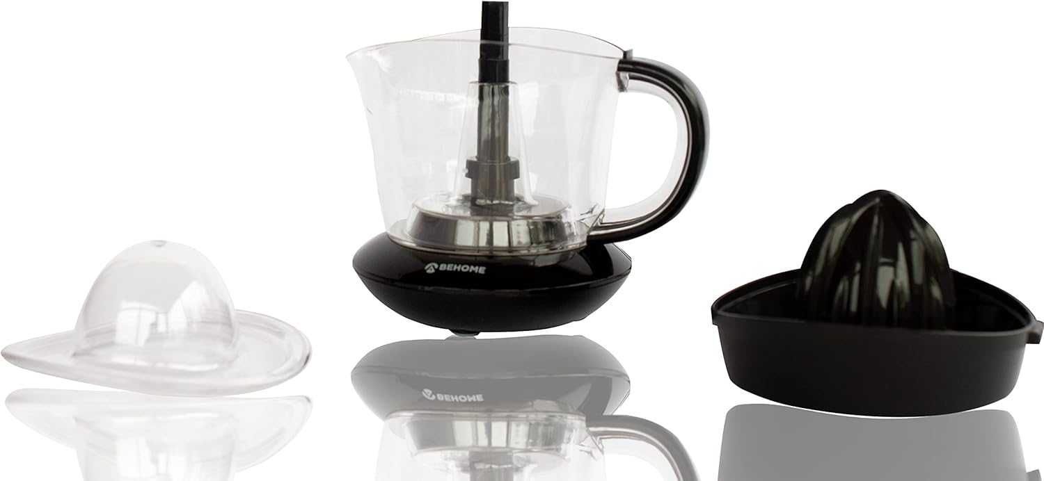 BEHOME JC700 Електрическа сокоизстисквачка, пластмаса, черна