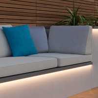 SolarCentre® Edge Външни соларни LED ленти, Топло бяло - 960 LED -20 м