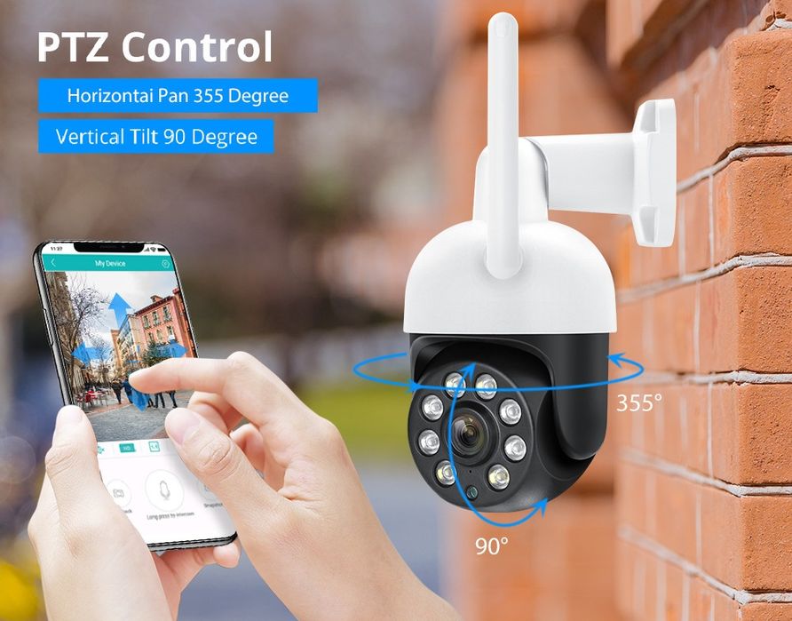 4mp Camera IP supraveghere exterior interior wifi PTZ icsee