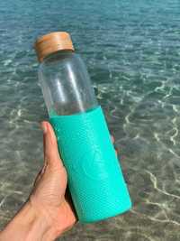 Стъклена бутилка за вода за многократна употреба