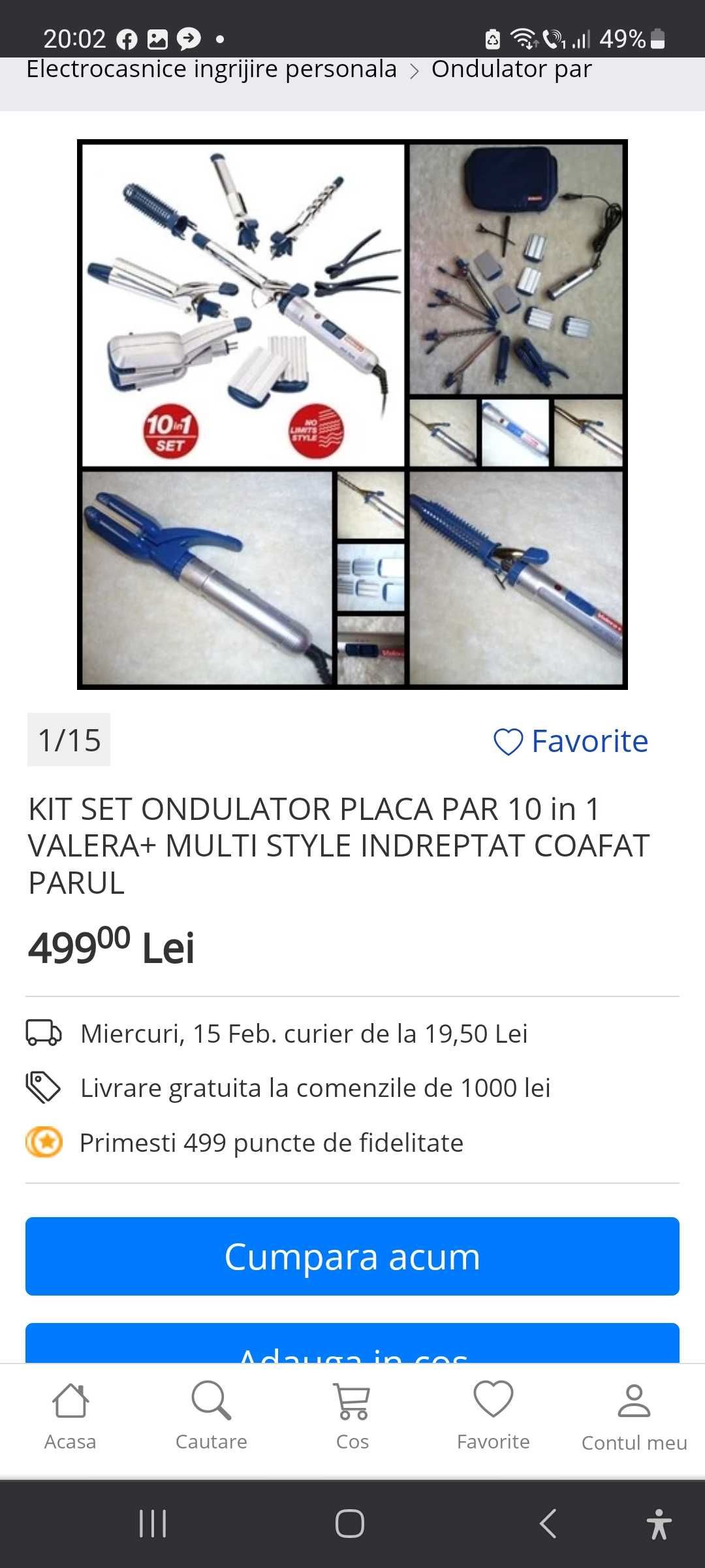 Kit set  Ondulator si placa 10 in 1 profesionala.