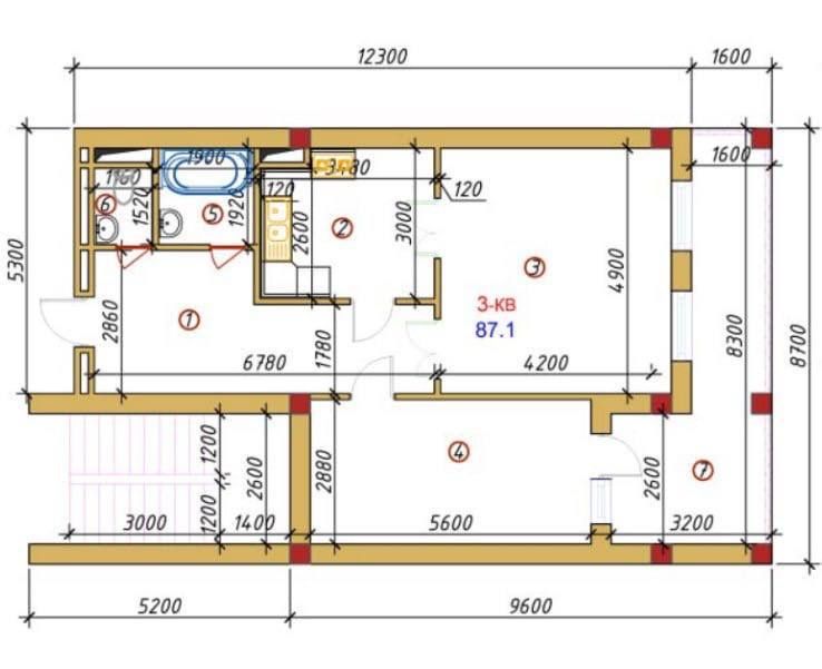 Продаются 4хком в центре