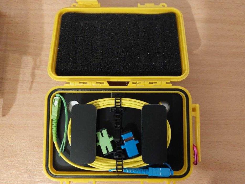 Bobina de lansare Otdr 1000 m SC/UPC albastru - SC/APC verde