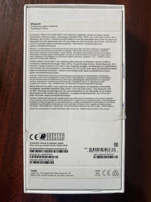 Apple iphone 13 capacitate 256 gb