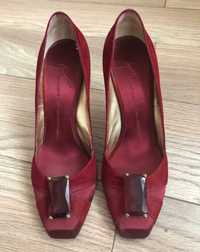 Pantofi rosii stiletto de ocazie Giuseppe Zanotti marime 38