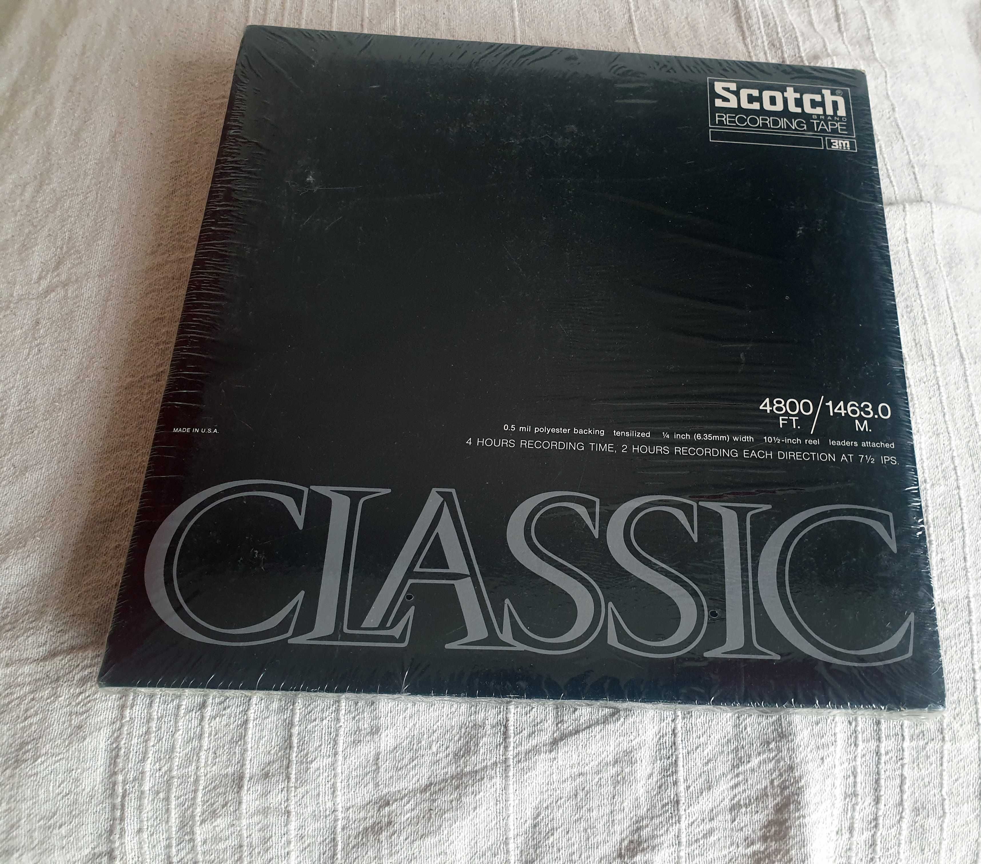 Bandă de magnetofon Scotch Classic sigilată.