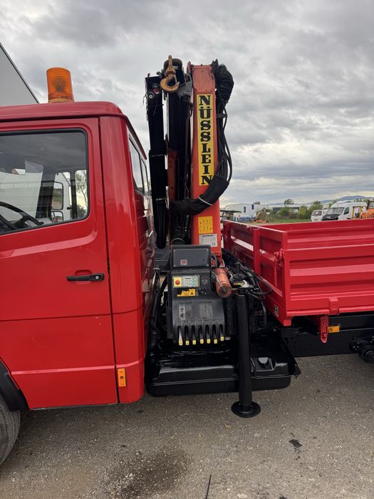 Mercedes Vario 815 basculabil trilateral, macara !