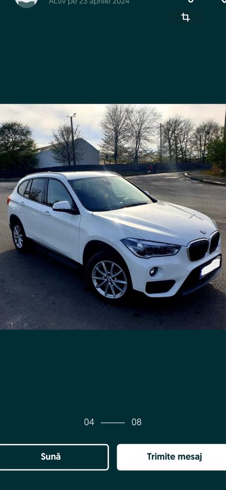 Bmw x1 , alb perlat 2017