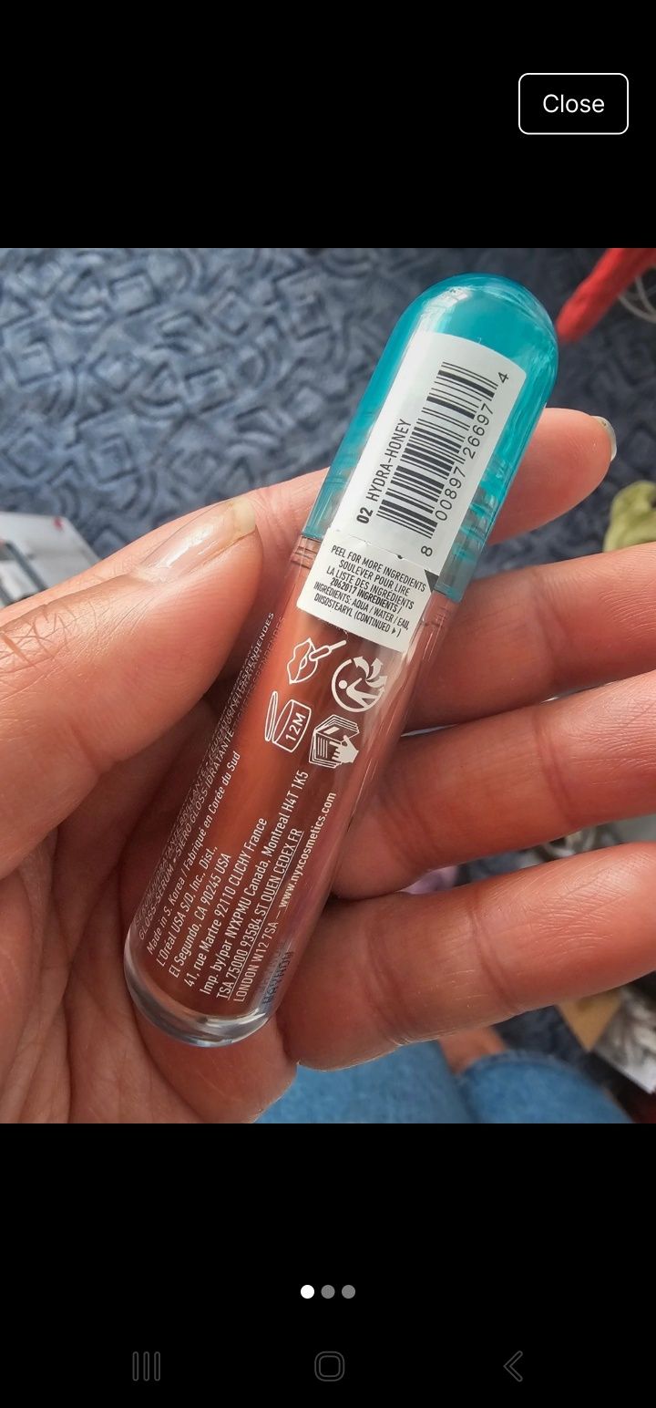 Luciu de buze Nyx lip IV nuanta hydra honey