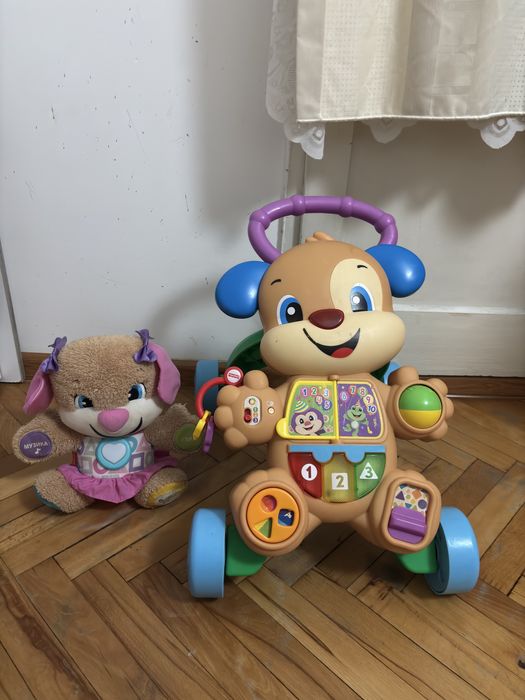 Детски уокър и  куче Fisher price