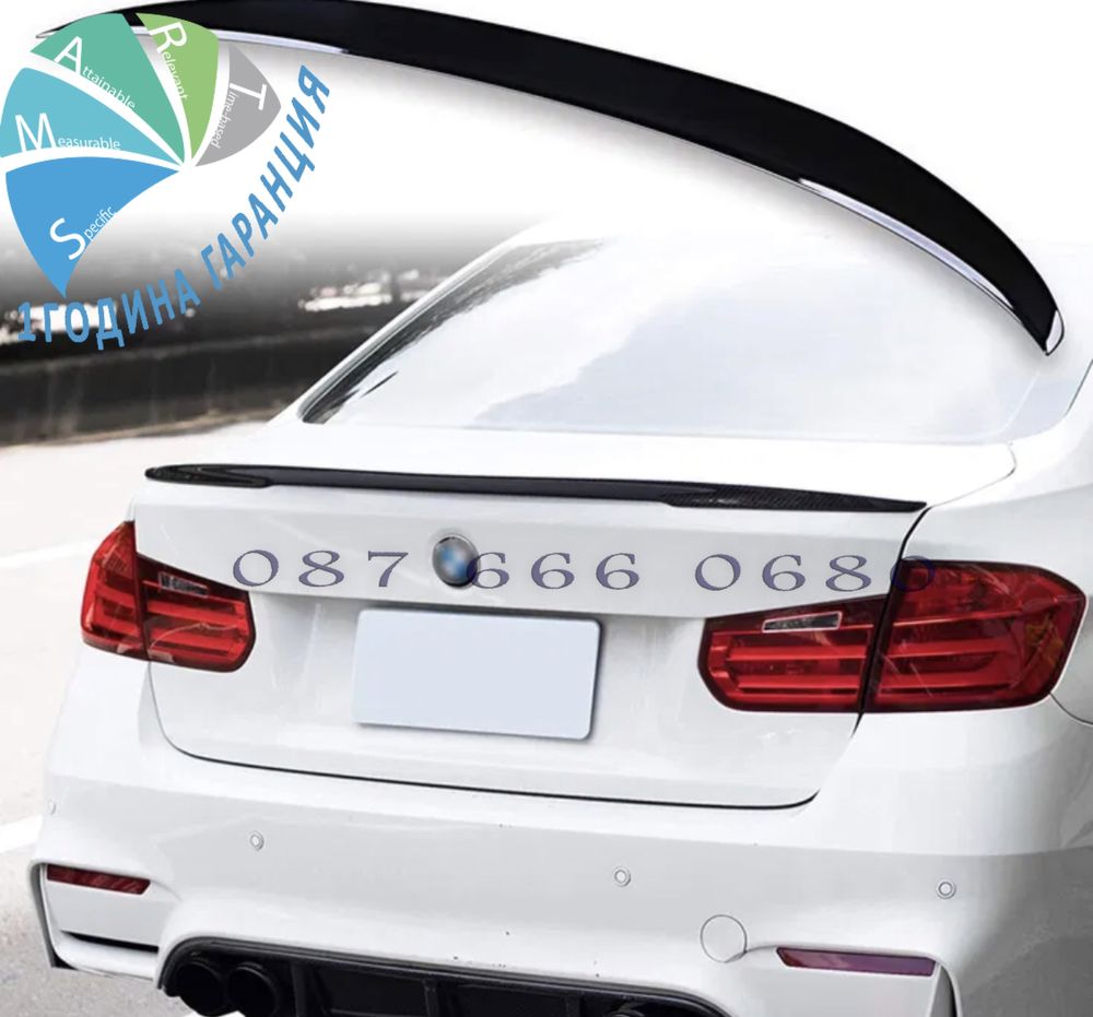 Лип спойлер багажник BMW F30 3 сериа lip spoiler M бмв ф30 p style