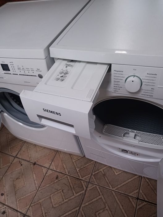 Комплект пералня и сушилня с термопомпа Сименс Siemens IQ  с Гаранция!