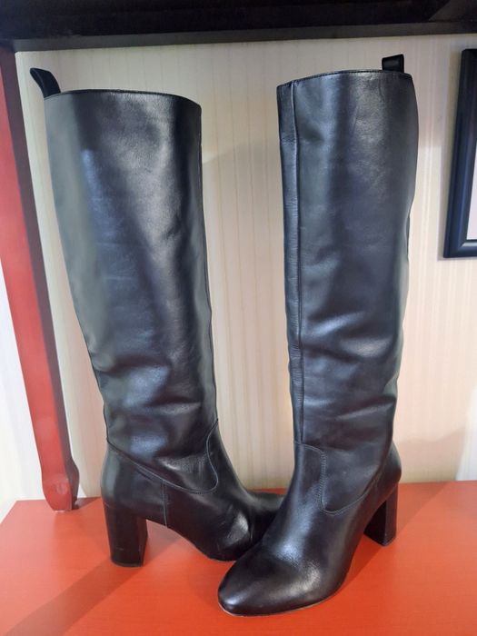 Новые Кожаные сапоги 38р