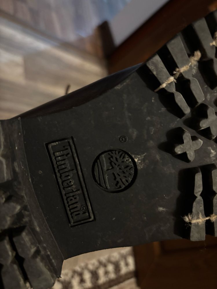 Ghete Timberland barbati din piele integral+sireturi piele intoarsa