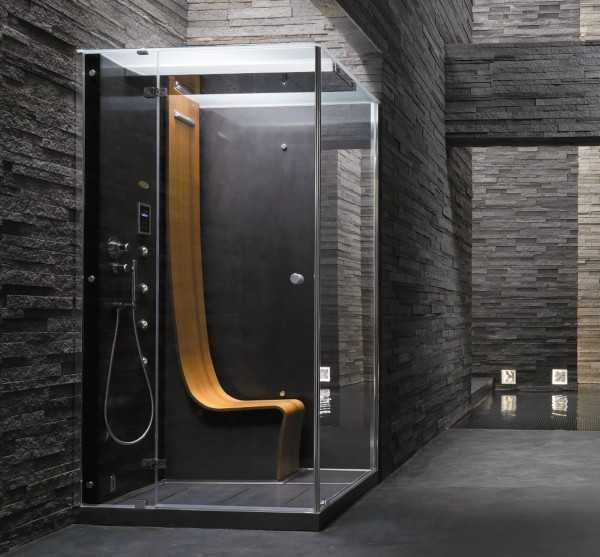 душевые кабины мини SPA - стеклянные перегородки раздвижные двери