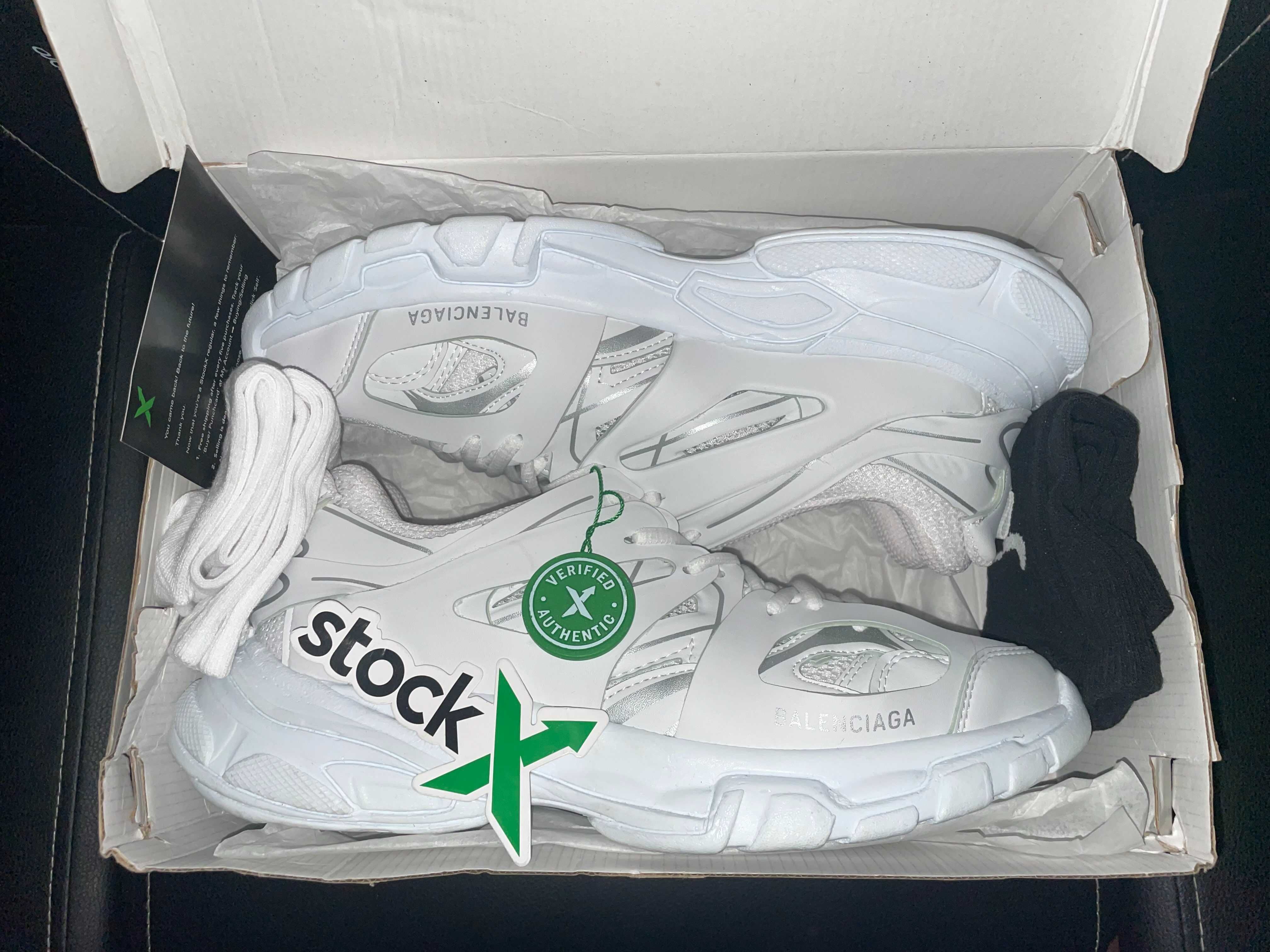 Баленсиага трак бели / Balenciaga track white (36-46 номер)