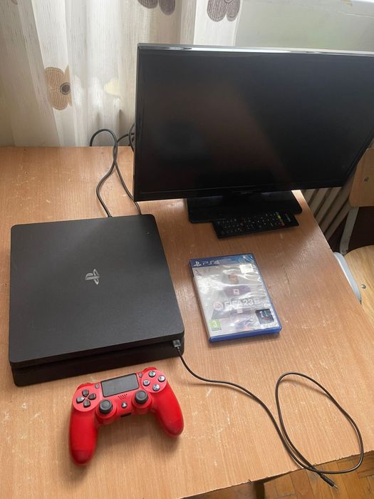 URGENT!!! PS4 500GB( FIFA 23 ) + MANETA & TV