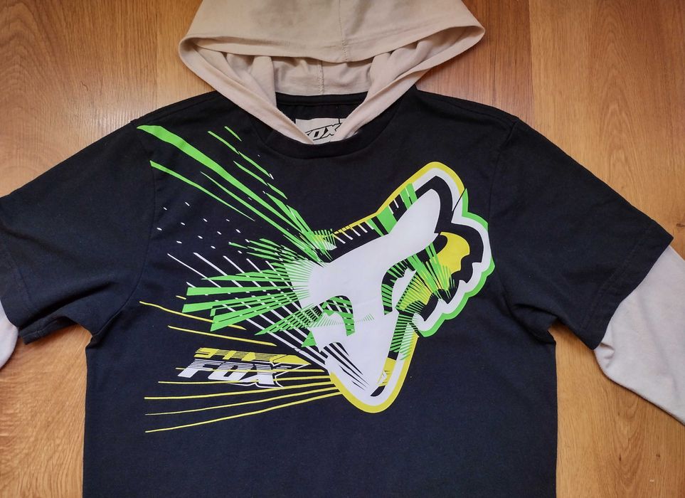 FOX - детска блуза с качулка 160см.