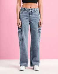 Карго дънки Sinsay/ Жълти дънки / Панталон H&M от трико