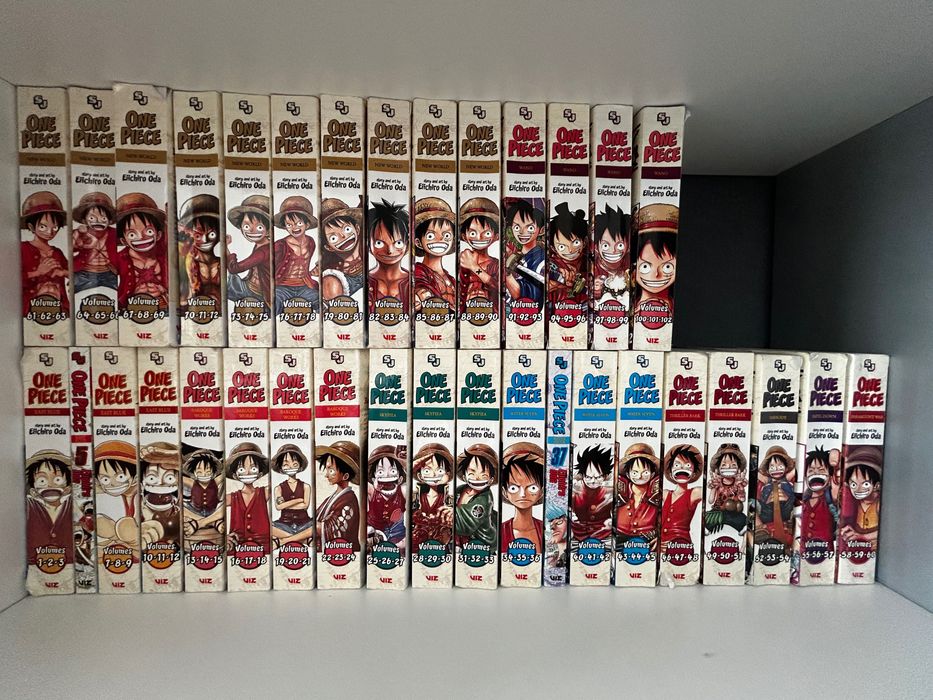 Vand colectie carti pentru copii, ONE PIECE, vol. 1-102 ( 34 bucati)