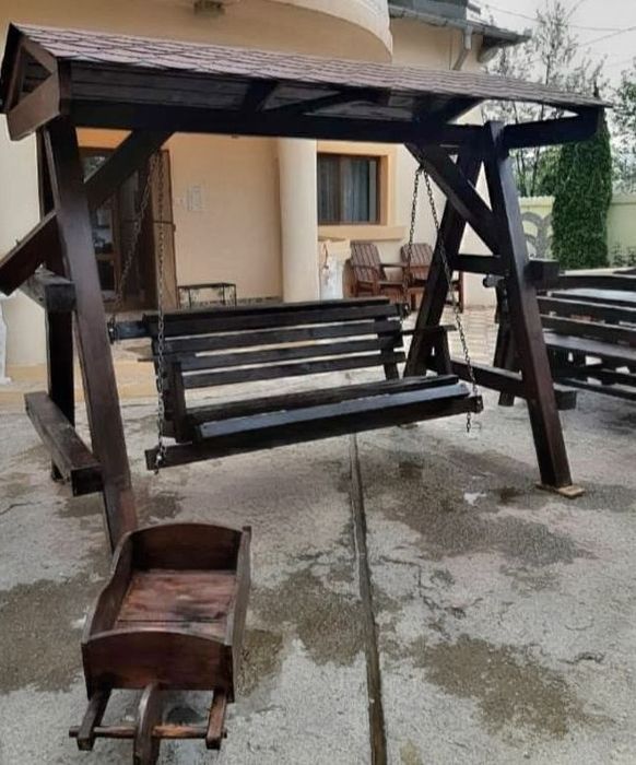 Leagăn lemn masiv