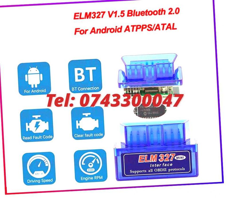 Adaptor Bluetooth Obd2 V21 Elm327 Mini  Torque Pro