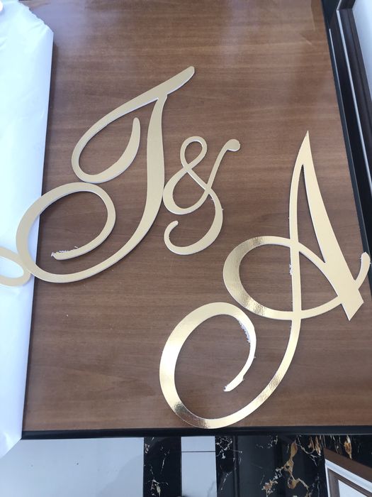 Надпись на фото зону инициалы