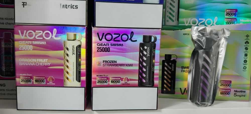 Vape Vozol 25.000 Puffs Narghilea Shisha Reincarcabil Display