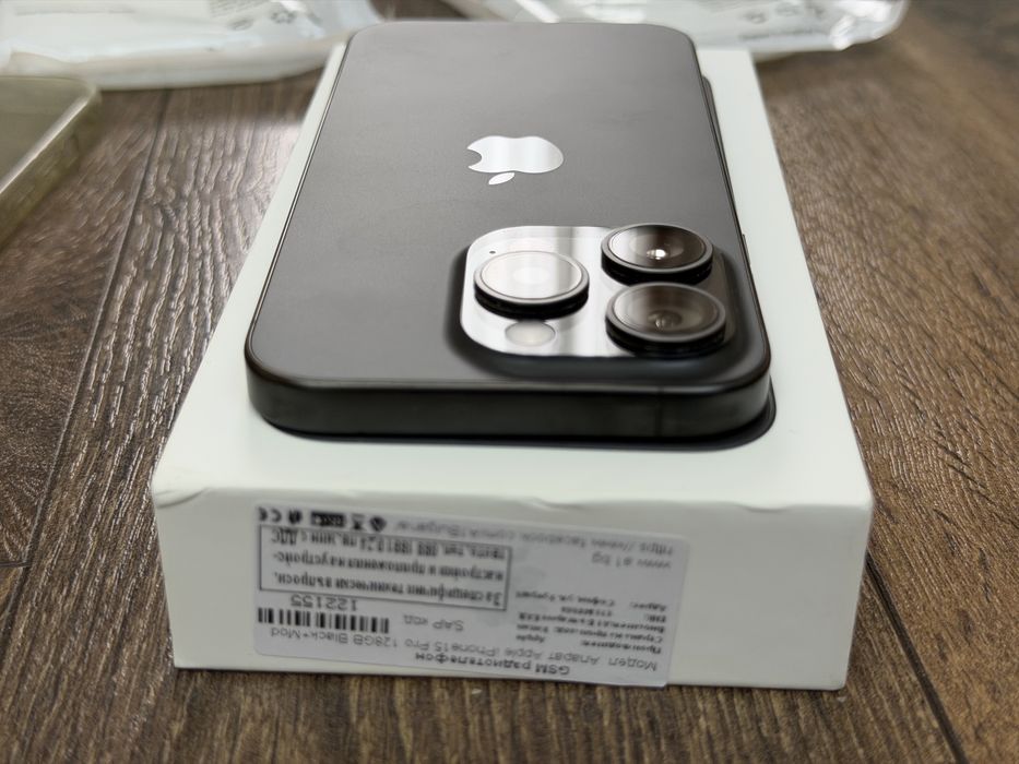 iPhone 15 Pro Black Titanium, 128 Gb