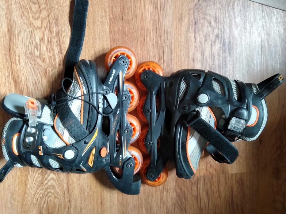 Patine cu rotile HEAD pentru copii (marime ajustabila) + casca cadou