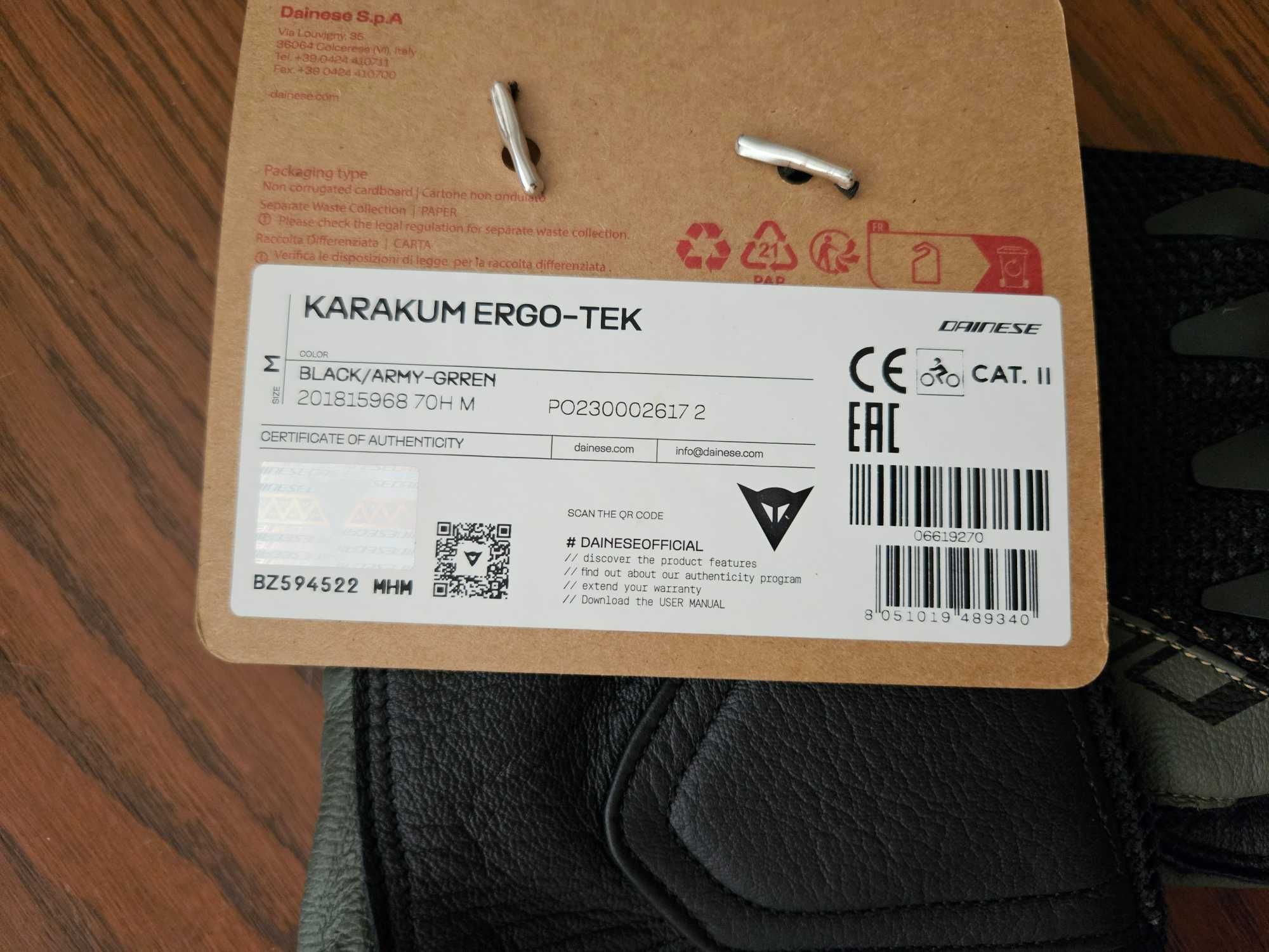 ръкавици за мотор Dainese - Karakum Ergo Tek