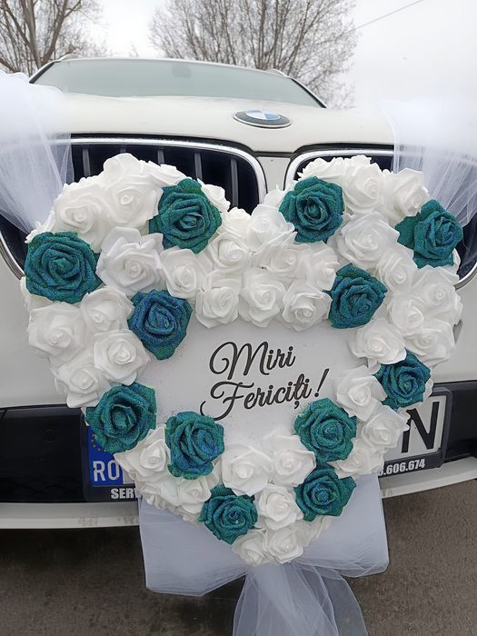 Vand Decori Deluxe Inimioara Masina Nunta Miri Nasi